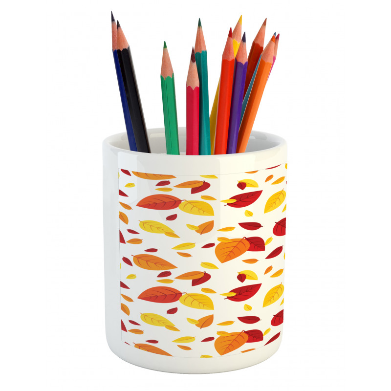 Seasonal Fall Leaves Pencil Pen Holder