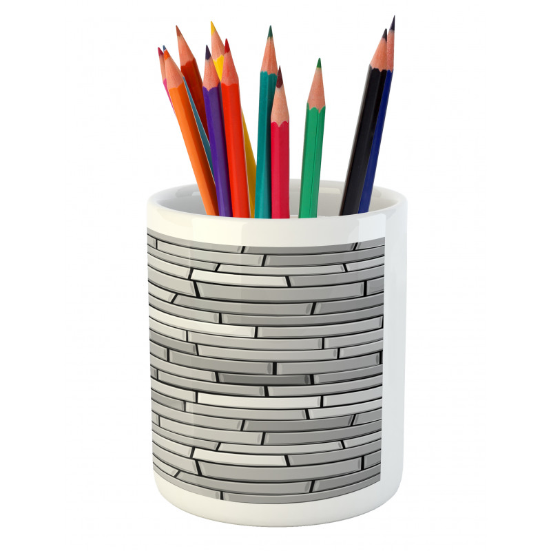 Brick Wall English Style Pencil Pen Holder