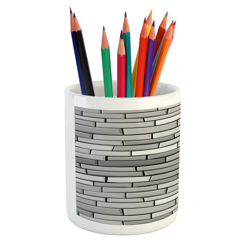 Brick Wall English Style Pencil Pen Holder