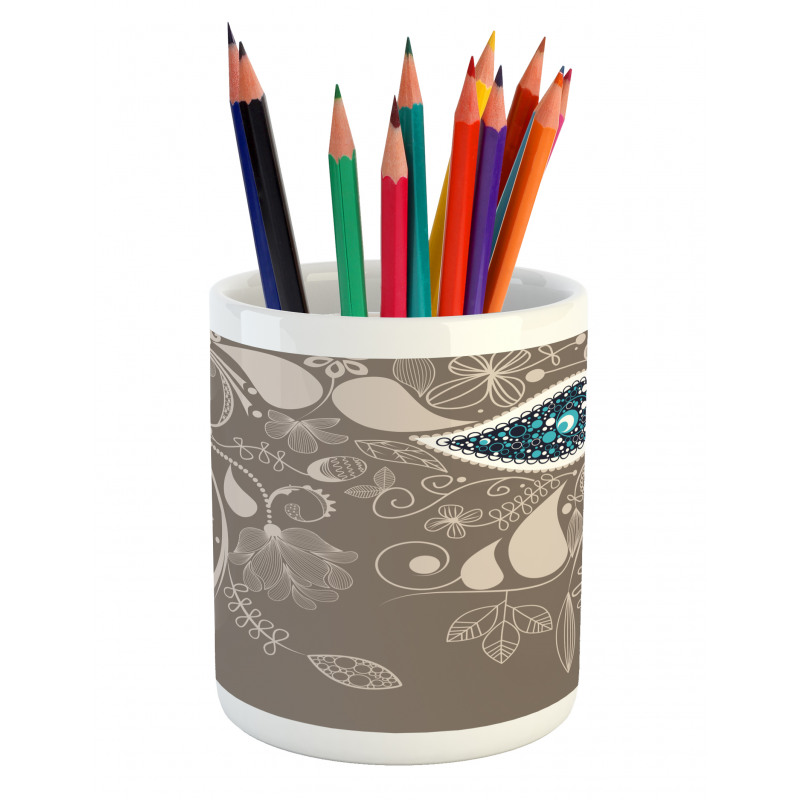 Orienta Swirled Branch Pencil Pen Holder