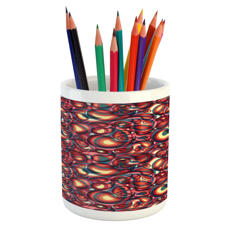 Modern Paisley Pencil Pen Holder