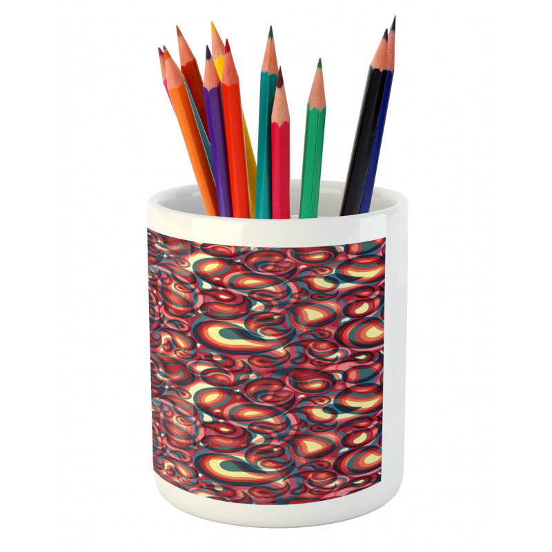 Modern Paisley Pencil Pen Holder