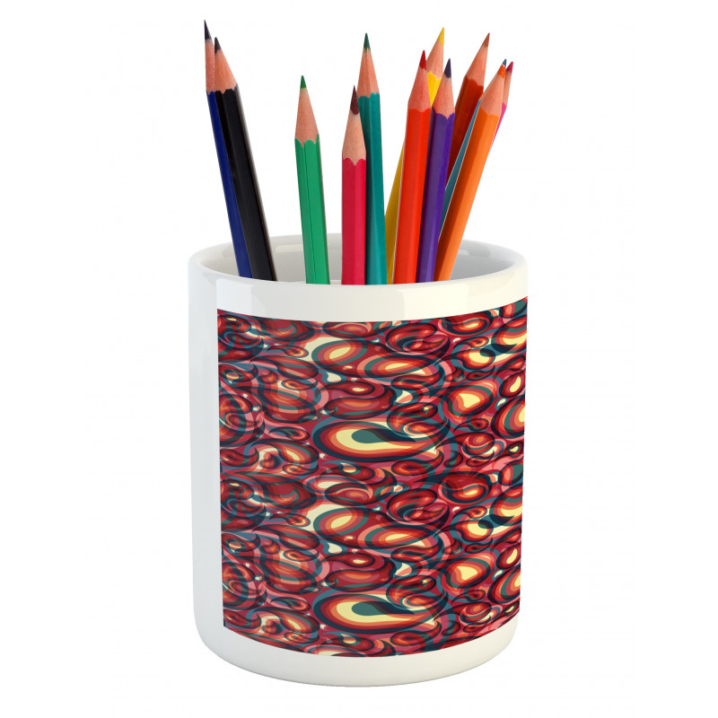 Modern Paisley Pencil Pen Holder