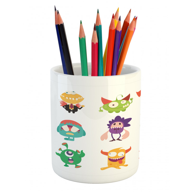 Funny Monsters Cartoon Art Pencil Pen Holder