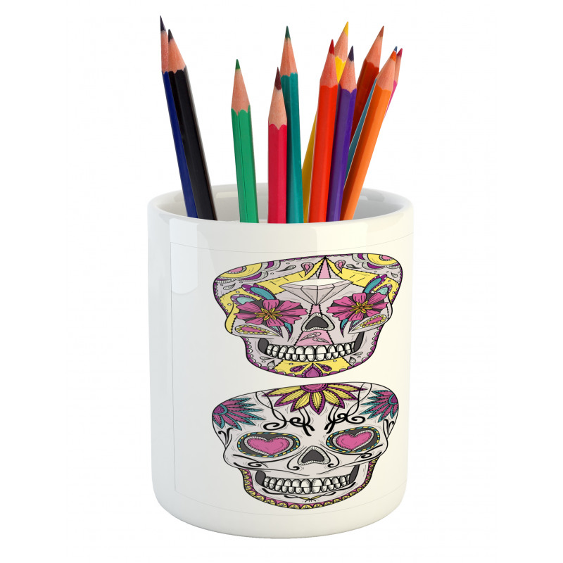Colorful Mexican Pencil Pen Holder