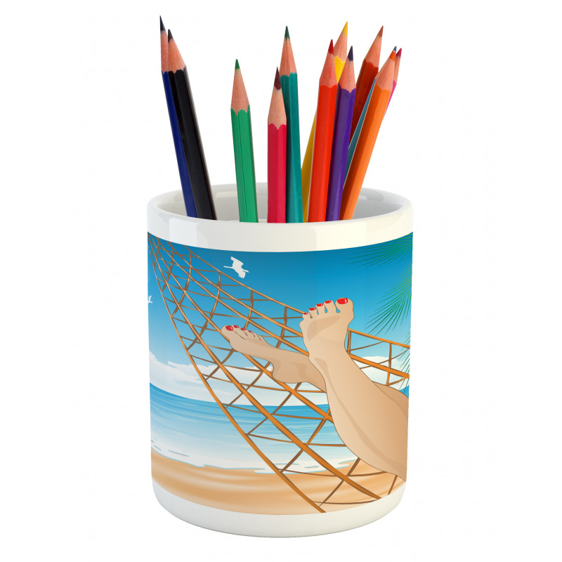 Hawaiian Ocean Hammock Pencil Pen Holder