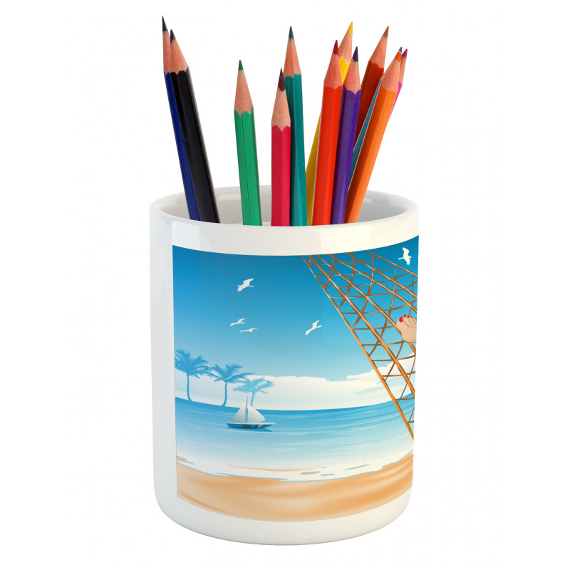 Hawaiian Ocean Hammock Pencil Pen Holder