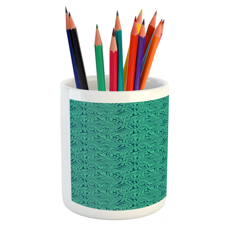 Hipster Jungle Art Pencil Pen Holder