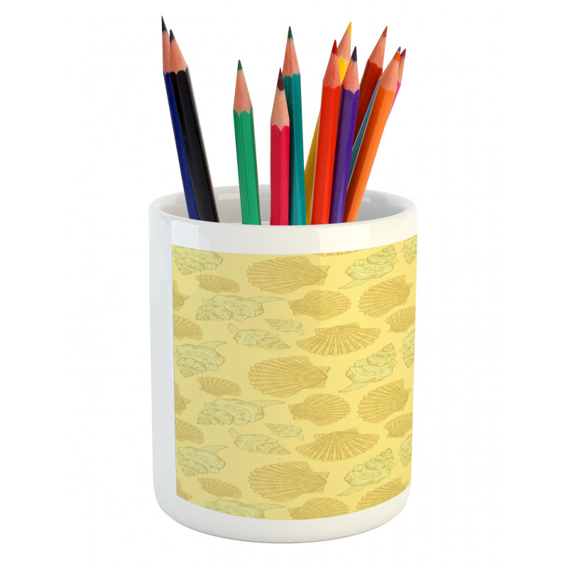 Underwater Mollusk Art Pencil Pen Holder