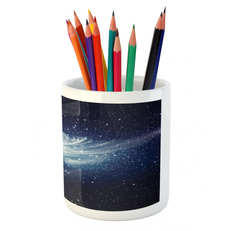 Milky Way Galaxy Space Pencil Pen Holder