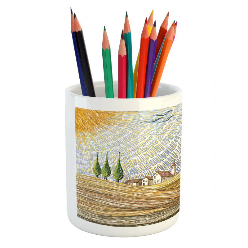 Rural Fields Europe Pencil Pen Holder