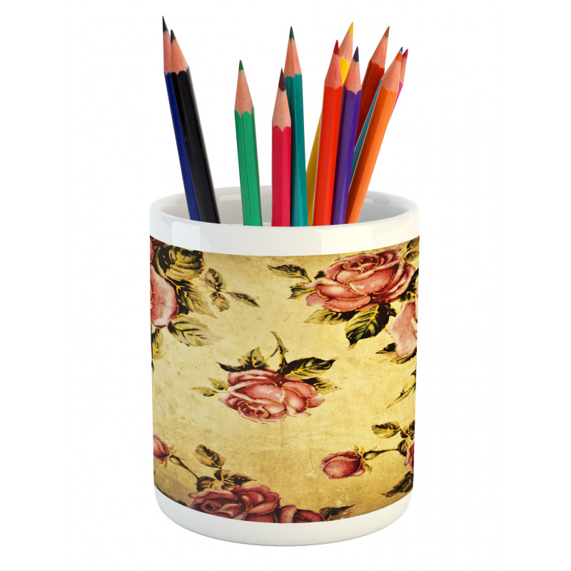 Victorian Style Pattern Pencil Pen Holder