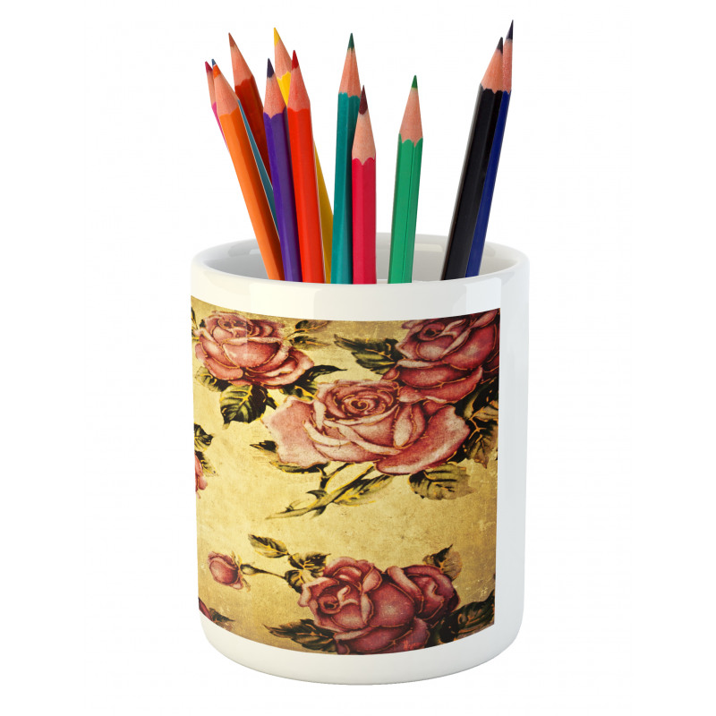 Victorian Style Pattern Pencil Pen Holder