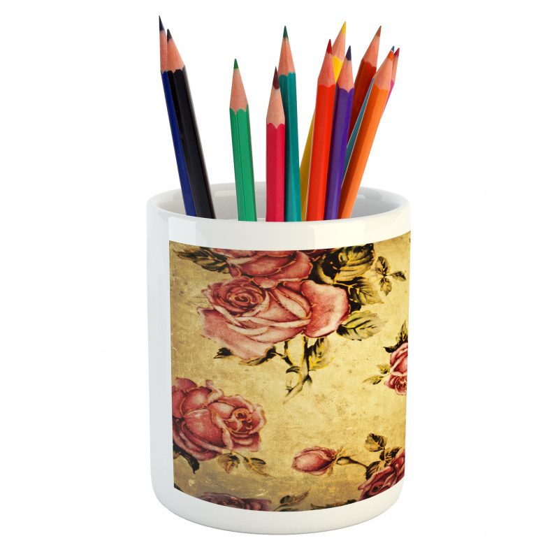 Victorian Style Pattern Pencil Pen Holder