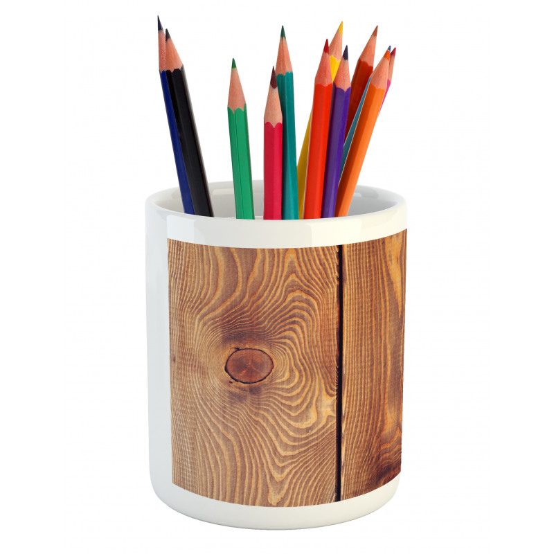 Wooden Table Wine Corks Pencil Pen Holder