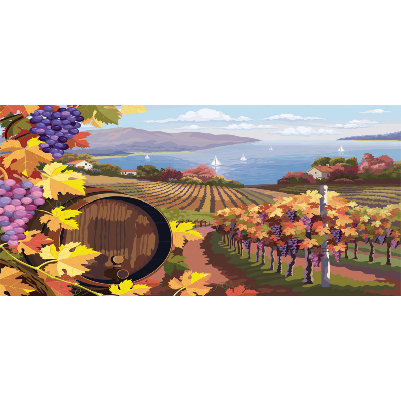 Cartoon Vineyard Grapes Pencil Pen Holder