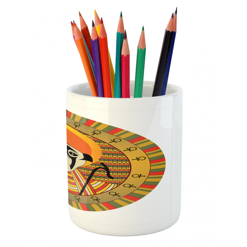 Ancient Sun Figure Pencil Pen Holder