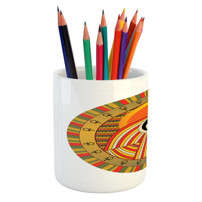 Ancient Sun Figure Pencil Pen Holder