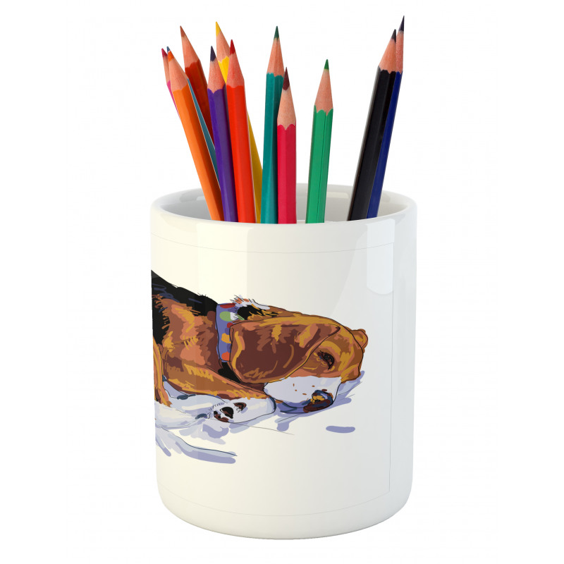 Sketch Drawing Doodle Style Pencil Pen Holder