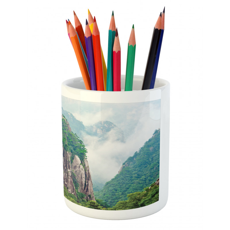 China Landscape Nature Pencil Pen Holder