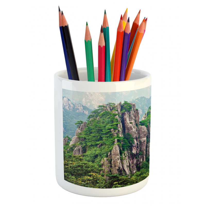 China Landscape Nature Pencil Pen Holder