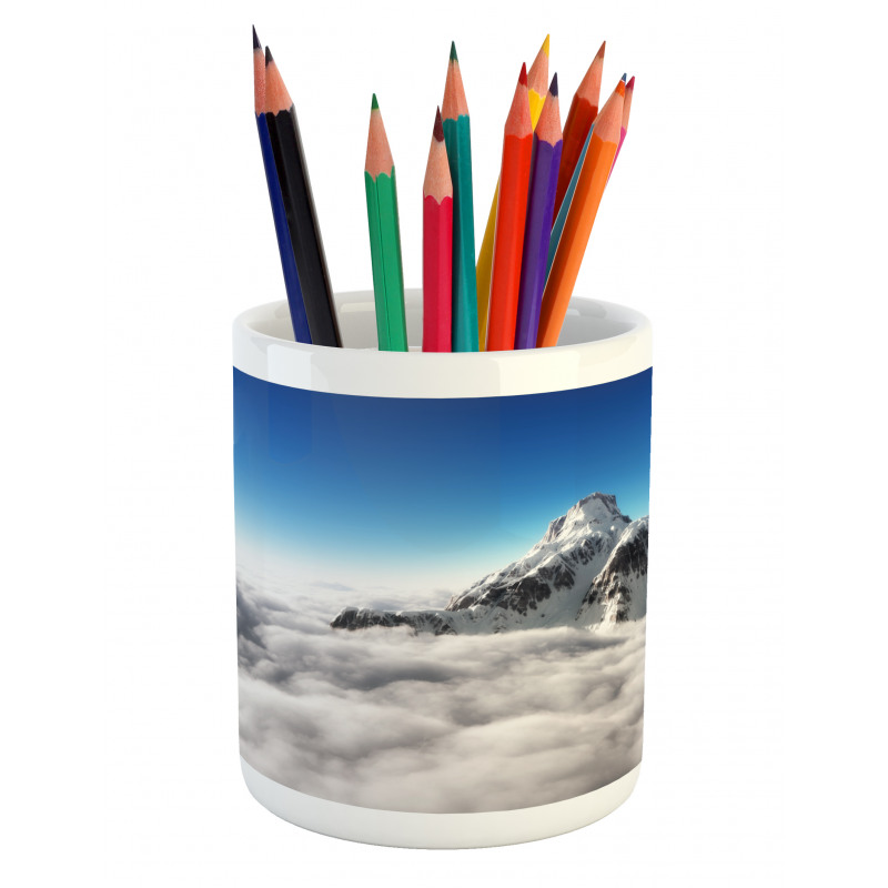 Mountain Sunny Sky Pencil Pen Holder