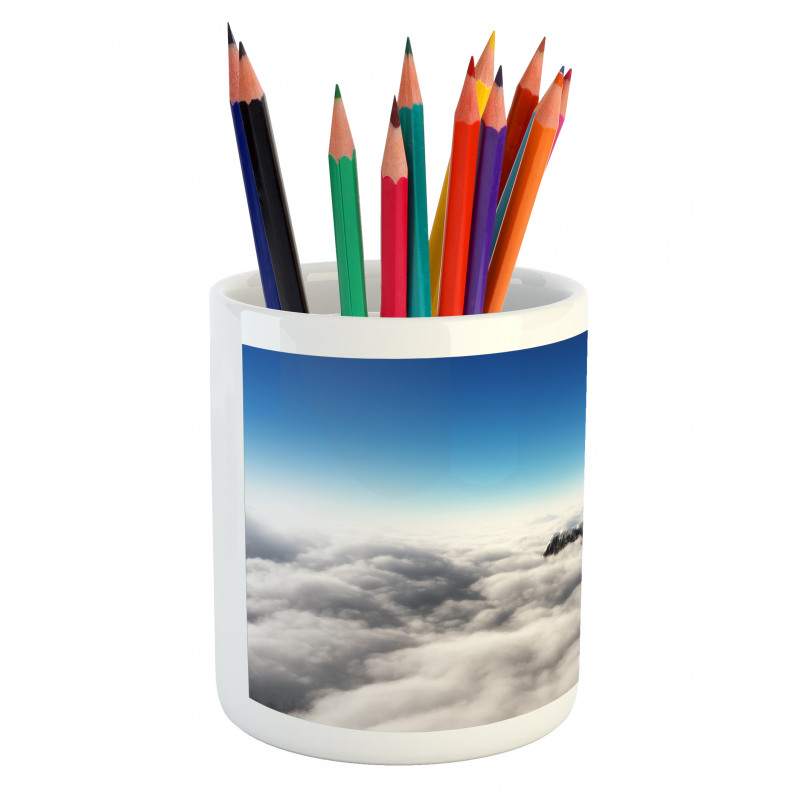 Mountain Sunny Sky Pencil Pen Holder