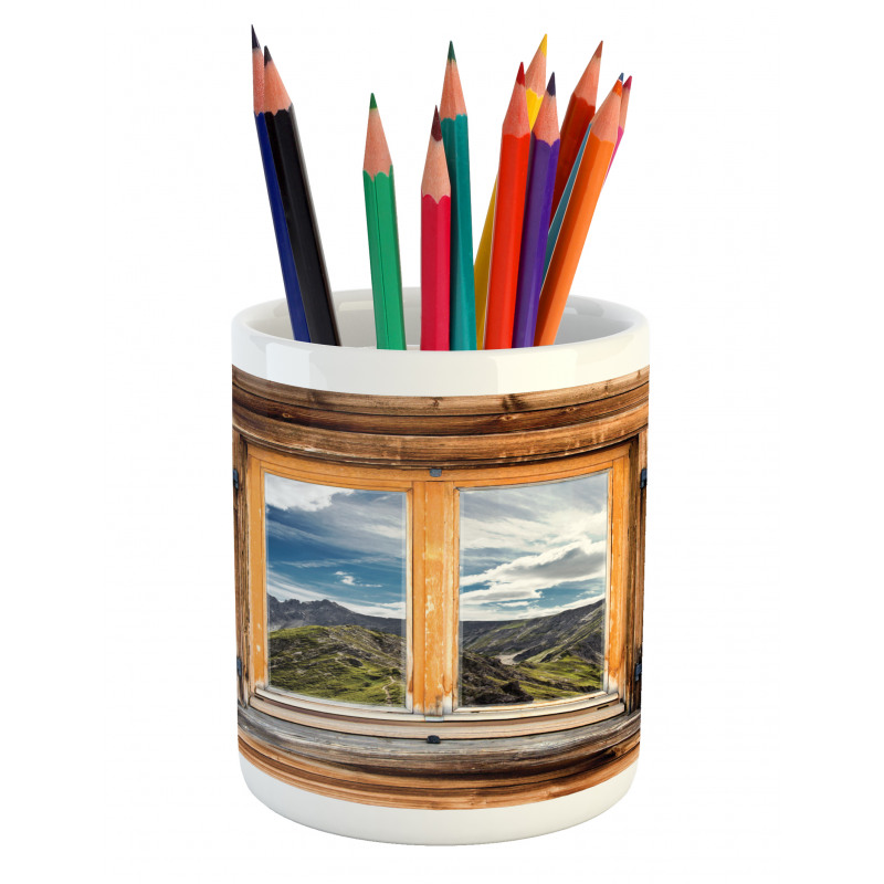 Mountains and Valleys Pencil Pen Holder