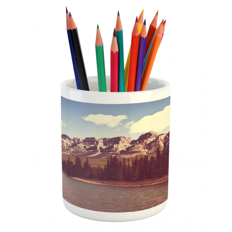 Canada River and Trees Pencil Pen Holder