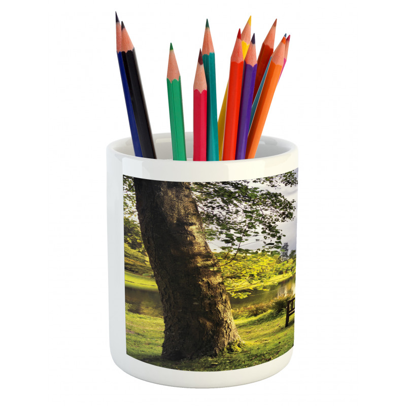 Stourhead Cloudy Scene Pencil Pen Holder