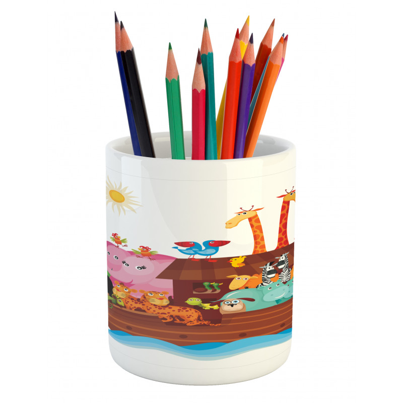 Sunny Day in the Ark Pencil Pen Holder