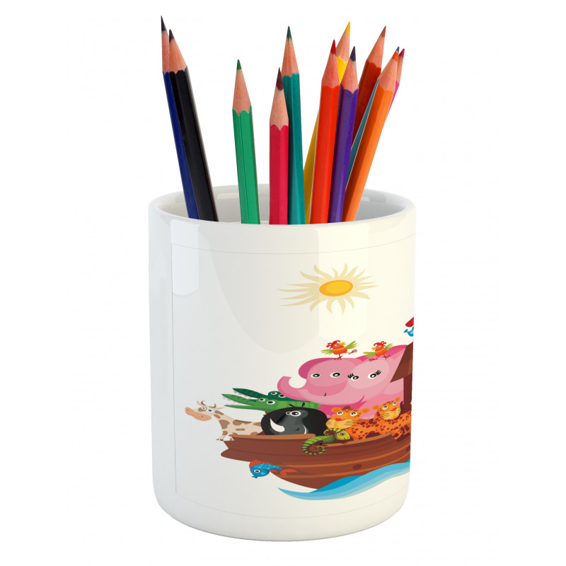 Sunny Day in the Ark Pencil Pen Holder