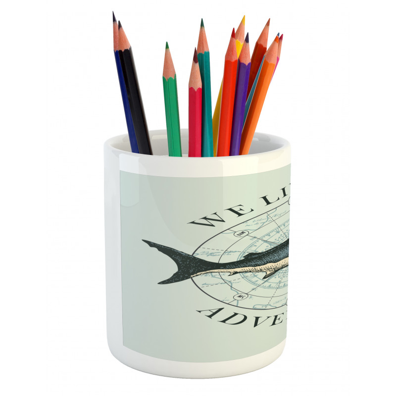 We Live for Adventure Pencil Pen Holder