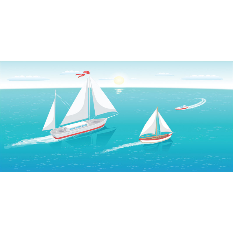 Sailing Boats and Sun Pencil Pen Holder