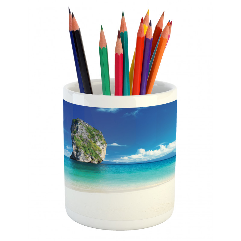 Exotic Coastline Pencil Pen Holder