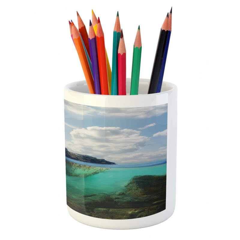 Misty Atlantic Ocean Pencil Pen Holder