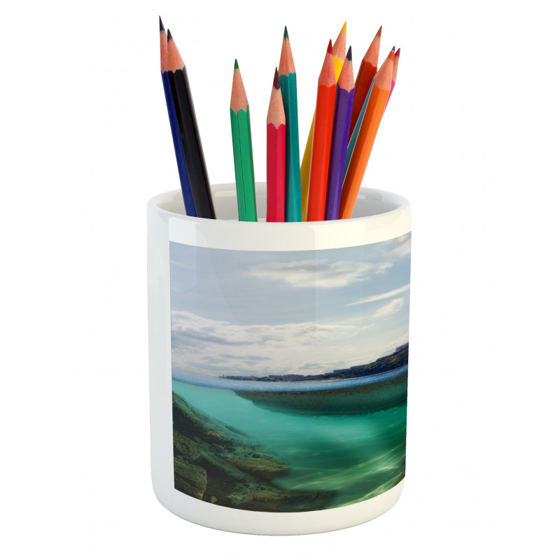 Misty Atlantic Ocean Pencil Pen Holder