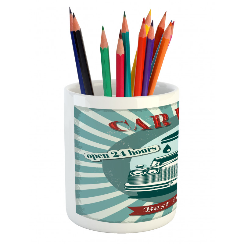 Car Wash Sign Commercial Pencil Pen Holder