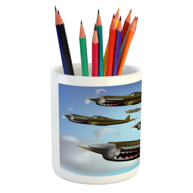 Aircrafts up in Air Pencil Pen Holder