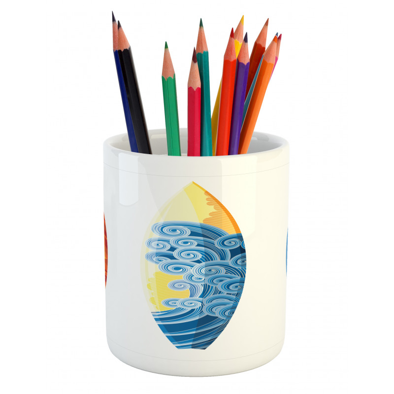 Surf Fun Water Sports Pencil Pen Holder