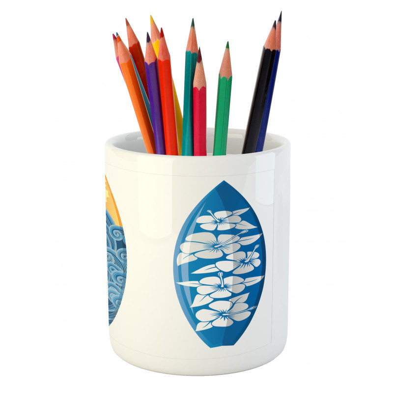 Surf Fun Water Sports Pencil Pen Holder