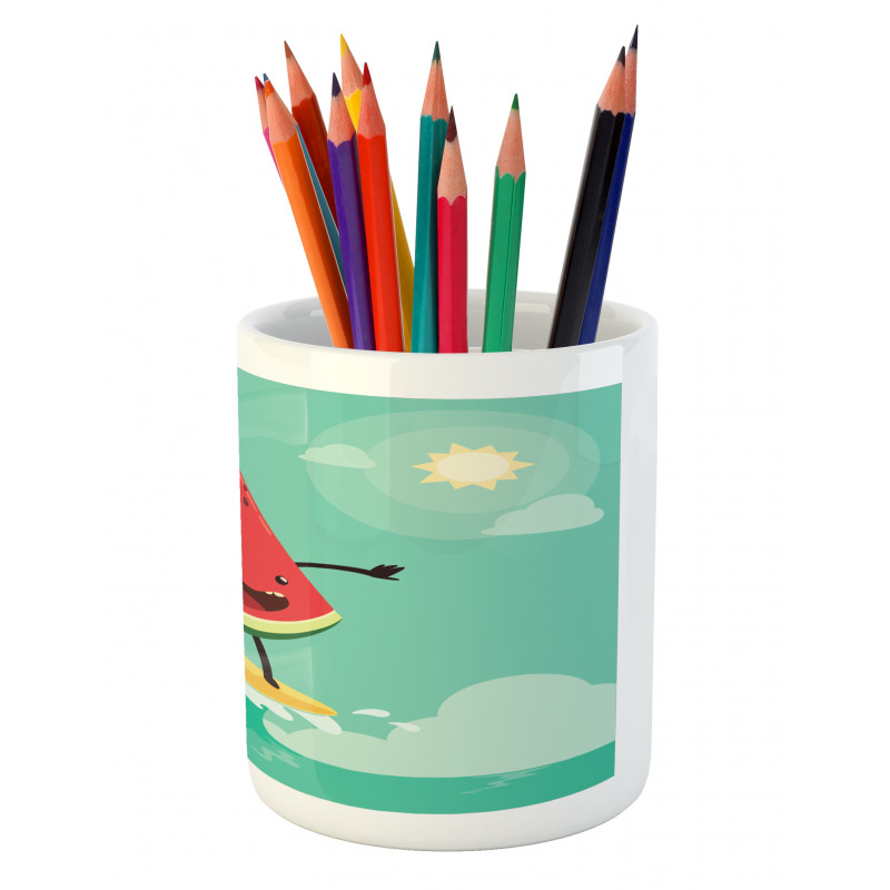 Watermelon on the Waves Pencil Pen Holder