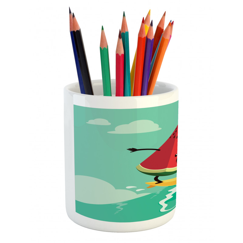 Watermelon on the Waves Pencil Pen Holder