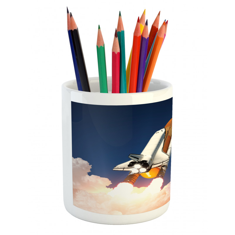 Rocket Lift Blast Pencil Pen Holder