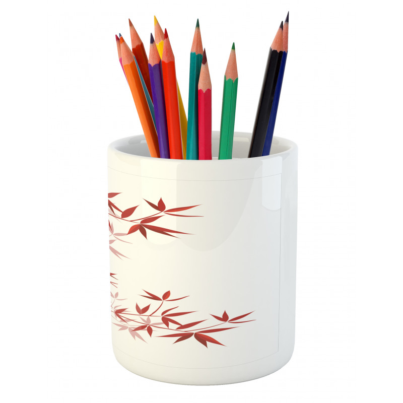 Bamboo Asian Nature Pencil Pen Holder