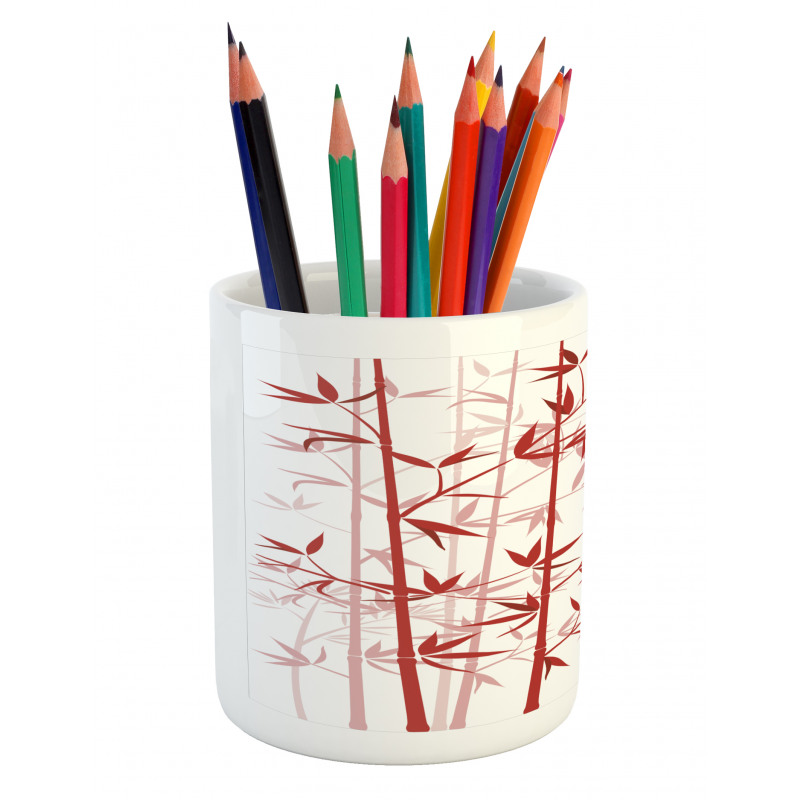 Bamboo Asian Nature Pencil Pen Holder