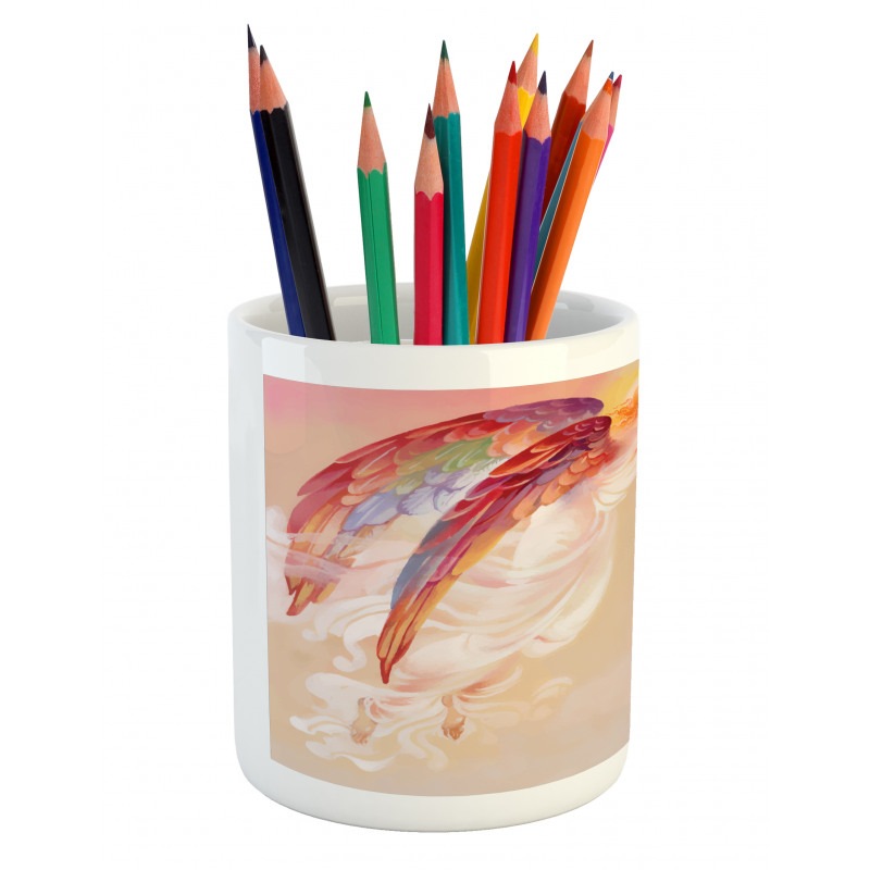 Flask Wings Theme Pencil Pen Holder