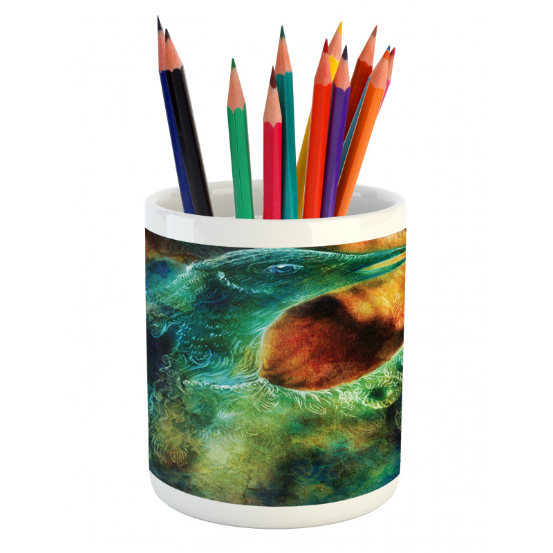 Mythical Phoenix Birth Pencil Pen Holder