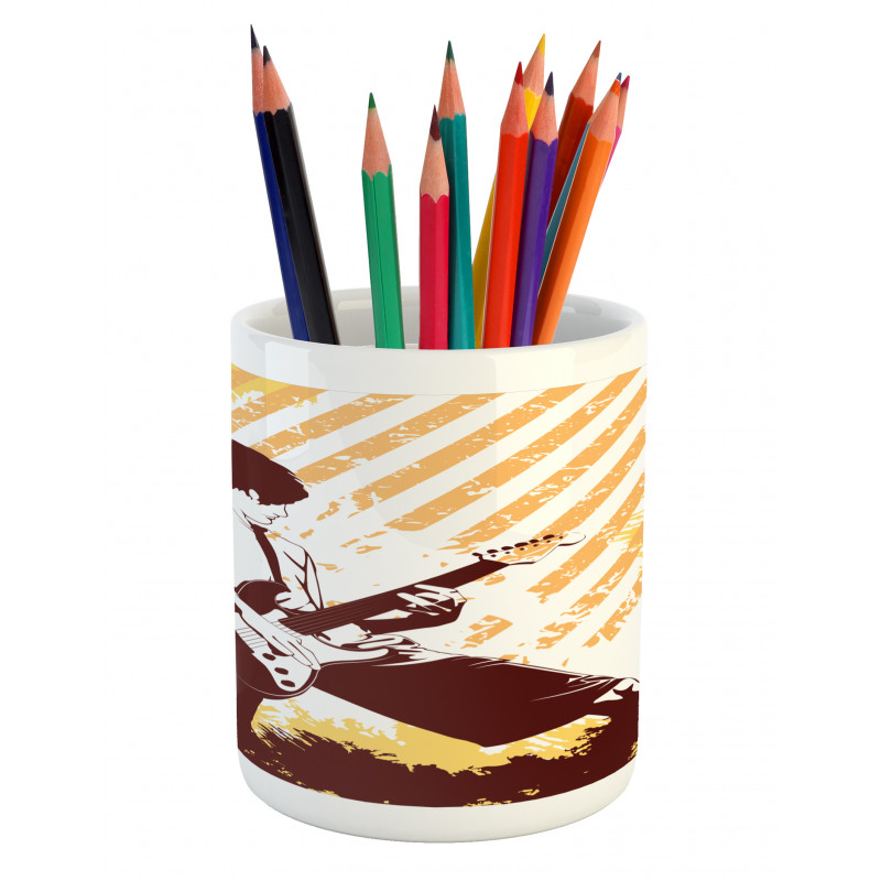 Sketchy Stripes Young Boy Pencil Pen Holder