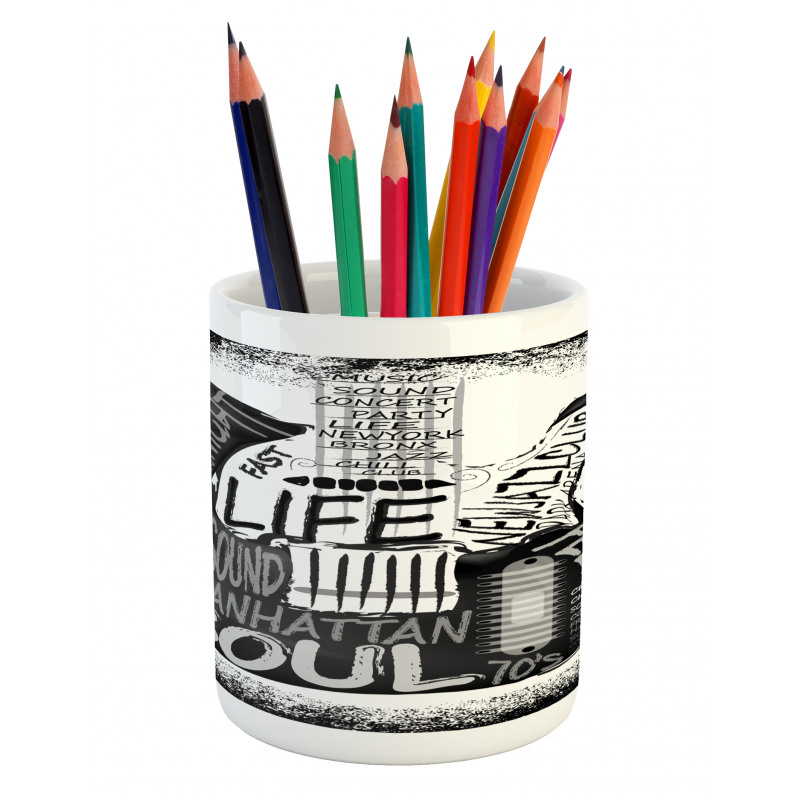 Sketchy Calligraphy New Jazz Pencil Pen Holder